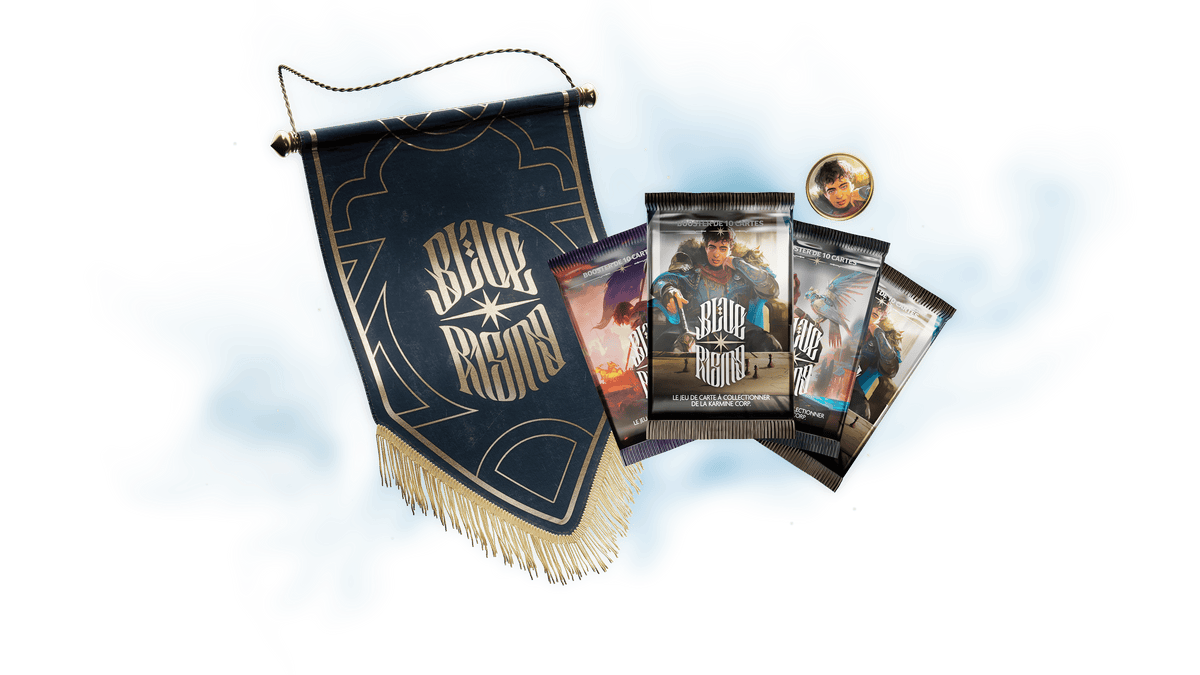 Team Blue Rising Logo BLUE RISING – Le TCG officiel de la Karmine Corp – Blue Rising